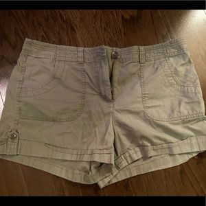 Ann Taylor Loft Chino Shorts, 12